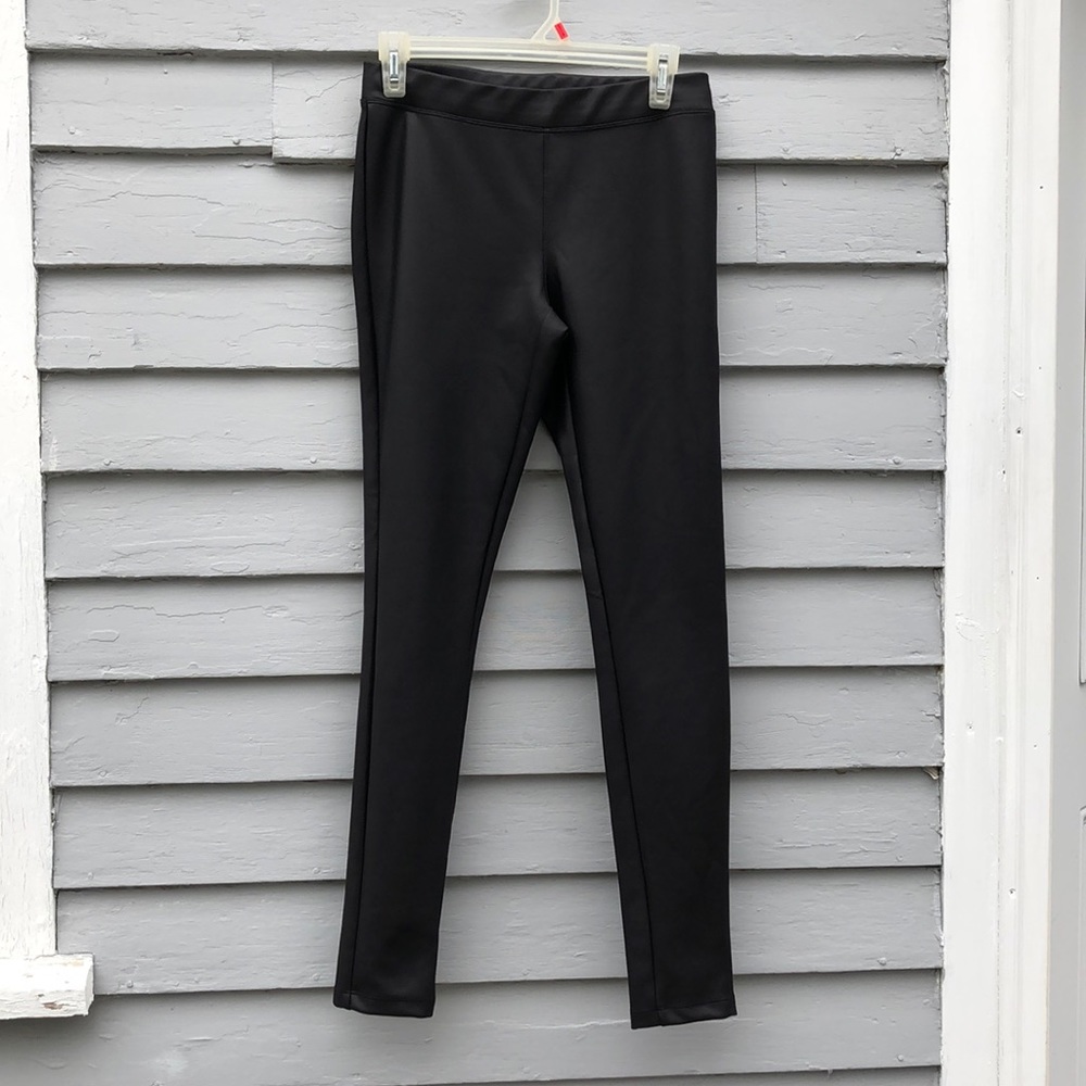 Express Faux Leather Black Leggings Size Small